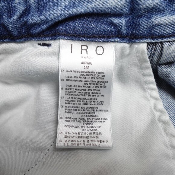 IRO Paris Airvau High Waist Carrot Cut Acid Wash Jeans Women's 36 (29x27) - Picture 10 of 15